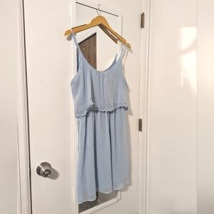 Charming Charlie's baby blue midi dress size M